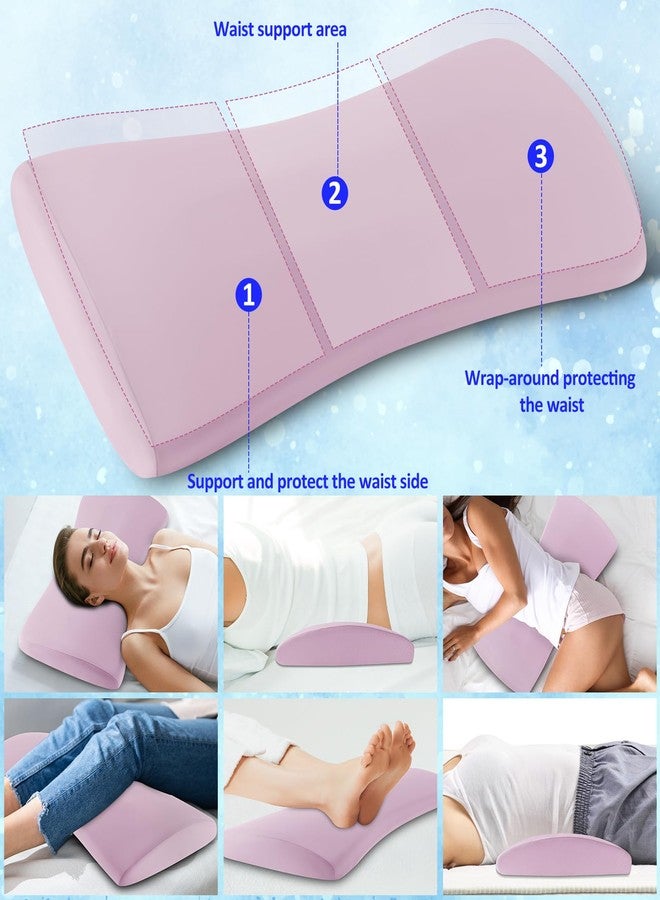 vamorry Lumbar Support Pillow for Bed - Memory Foam Waist Pillow with Cooling Cover for Comfortable Back Support - Bolster Pillow for Side, Back & Stomach Sleepers - for Bed, Sofa, Car - Image 5