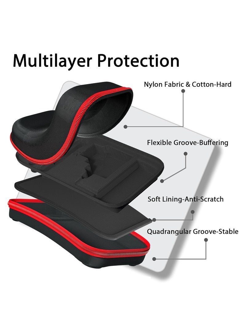 SOLARAE Durable Hard Carrying Case for Switch and Switch OLED, Protective Storage Case with Space for 20 Games, Console, and Accessories - Perfect for On-the-Go Gaming! - Image 3