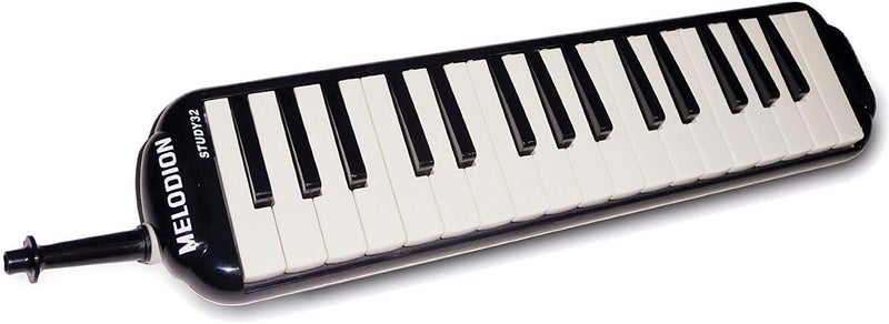Suzuki STUDY-32 Alto Melodion with Case and Mouthpiece, Black - Image 1
