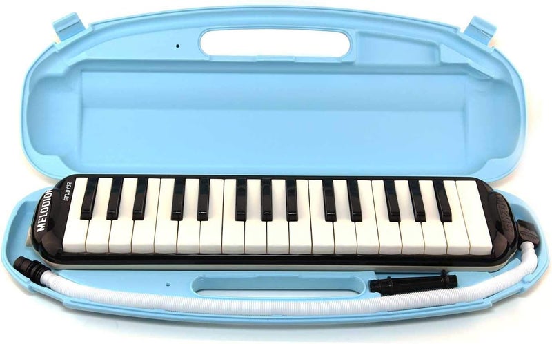 Suzuki STUDY-32 Alto Melodion with Case and Mouthpiece, Black - Image 3