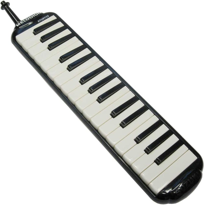 Suzuki STUDY-32 Alto Melodion with Case and Mouthpiece, Black - Image 5