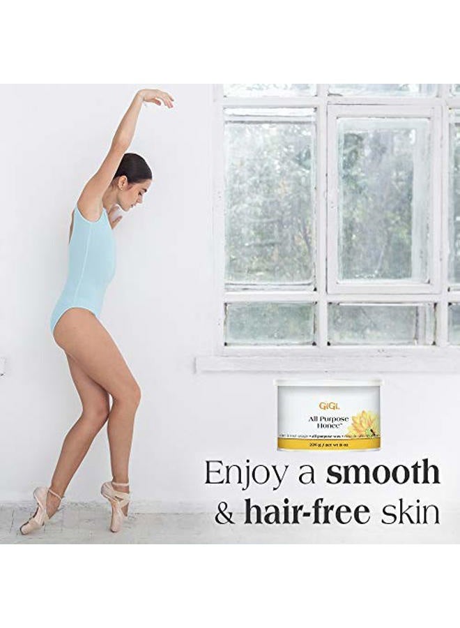 GiGi All Purpose Honee Hair Removal Wax with Beeswax Formula, 8 oz - Image 2