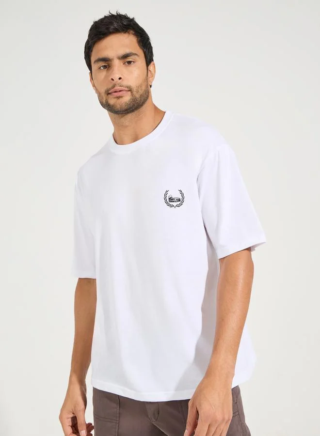 Styli Laurel Wreath Graphic Oversized Streetwear T-Shirt
