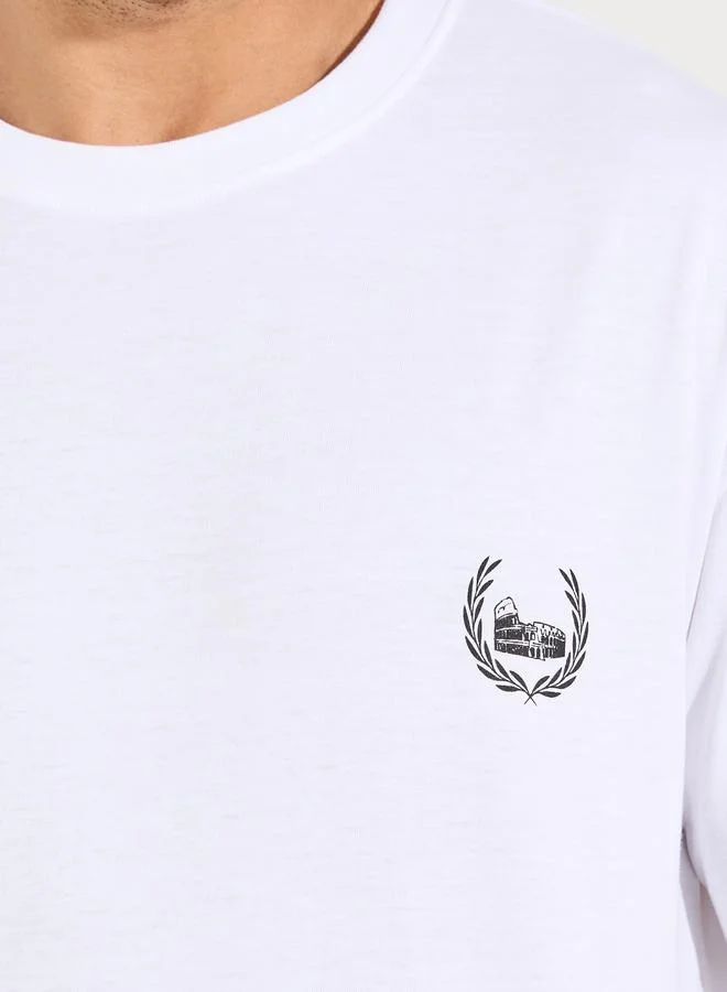 Styli Laurel Wreath Graphic Oversized Streetwear T-Shirt