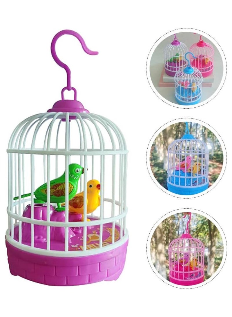 DubaiGallery 1pc Simulated Bird Cage Toy Puzzle Toy Electric Parrot Talking Parrot Toy Singing Birds Decoration Led Toys Vocalize Electronic Components - Image 3