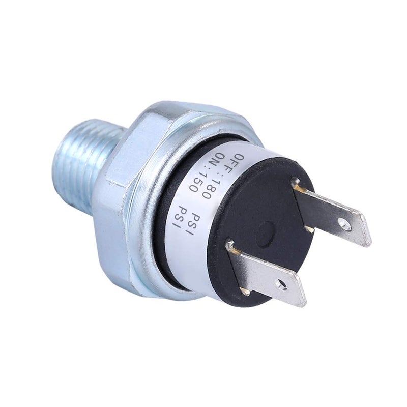 FanWayer مفتاح ضغط الهواء 150-180 PSI 1/4"-18 NPT DC 24V 12V لضاغط الهواء 150PSI - Image 4