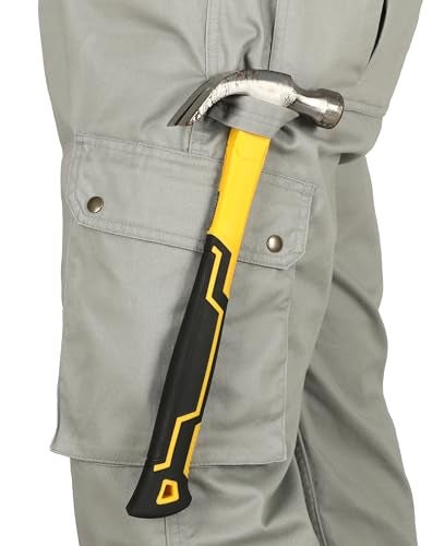 BOCOMAL FR Pants for Men Cargo Flame Resistant Pants(2112&CAT2) 100% C 7.5oz Utility Fire Resistant Pants Grey - Image 5