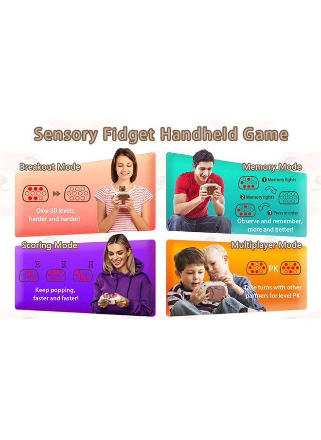 Bukela Pop Fidget Games for Kids, Decompression Breakthrough Puzzle Game Machine, Push Bubble Pop Puzzle Game, Quick Push Game Console, Push Button Toy for Kids Girl Boy Birthday Gift.  - Image 5