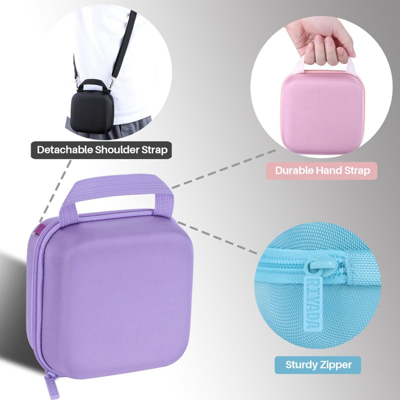 RIYADAone Hard Case Replacement for Fujifilm Instax Mini 12/11 Instant Camera (Lilac Purple Case) - Image 5
