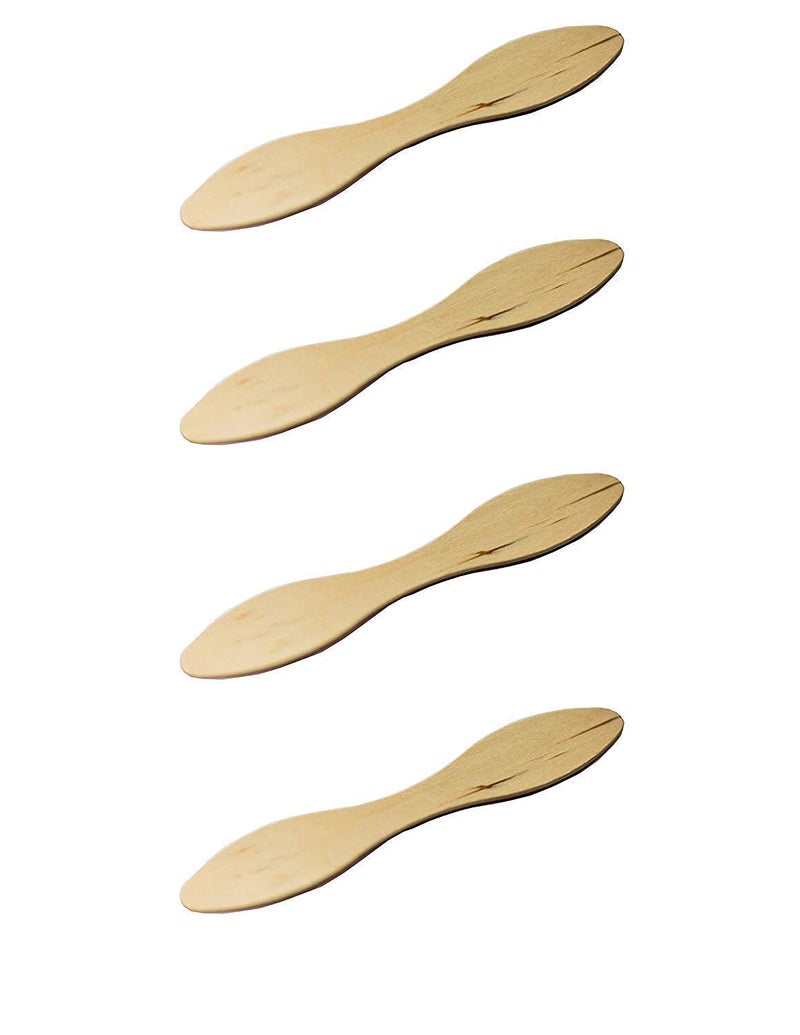 Concession Essentials 500 Count Wooden Biodegradable Tasting Spoons - 5 Inch Eco Friendly Taster Spoons - Perfect for Sampling Food  Ice Cream. - Image 3