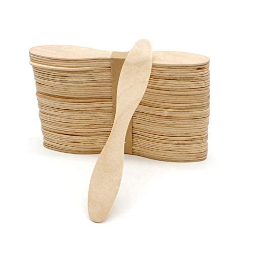 Concession Essentials 500 Count Wooden Biodegradable Tasting Spoons - 5 Inch Eco Friendly Taster Spoons - Perfect for Sampling Food  Ice Cream. - Image 1