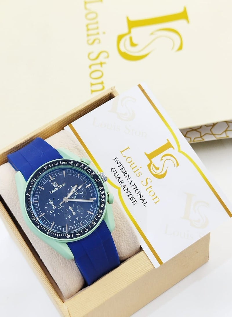 Louis Ston Lewis Stone watch with youthful Omega design