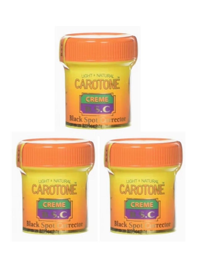 Carotone 3 Pieces Black Spot Corrector Creme 3 X 30 ml