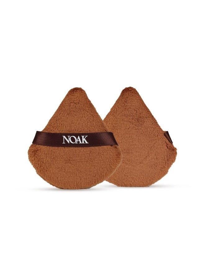 Noak إسفنجة بودرة مثلثة دقيقة من NOAK | إسفنجة مخملية ناعمة للبودرة الحرة والمضغوطة | إسفنجة لتثبيت المكياج | تمنح لمسة نهائية انسيابية - Image 1