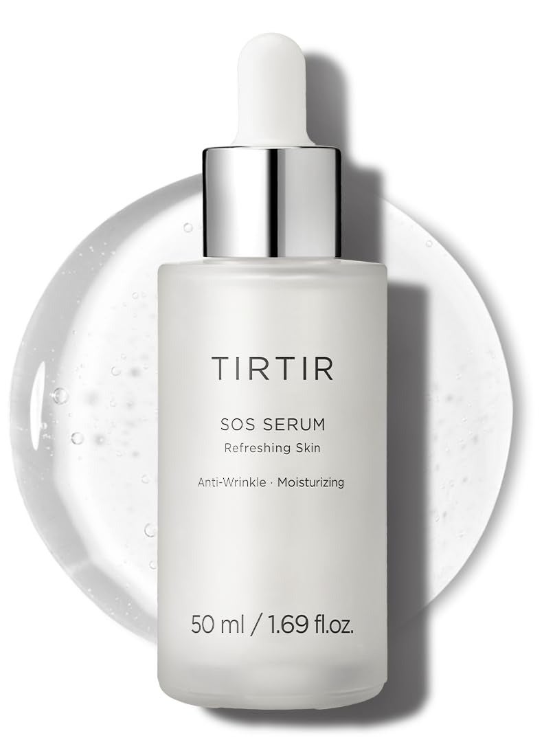 TIRTIR SOS Serum - Radiant Glow Boosting Face Serum - Plumping, Anti Aging, Hydrating - Visibly Smooth and Glowy Skin - Fragrance Free Serum for All Skin Types, 1.69 fl.oz. - Image 1