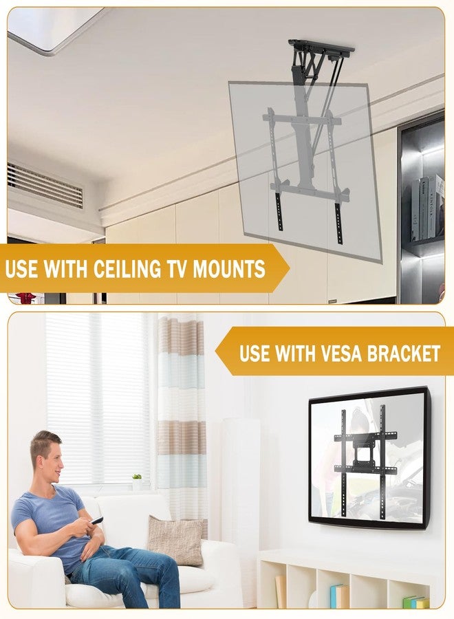 Famiron 2Pcs TV Mount Extension Bracket, VESA Extender Plate Bracket Kit for Low VESA Pattern TV’s, Suitable for Use with Most VESA mounts and TV Ceiling Mount - Image 3