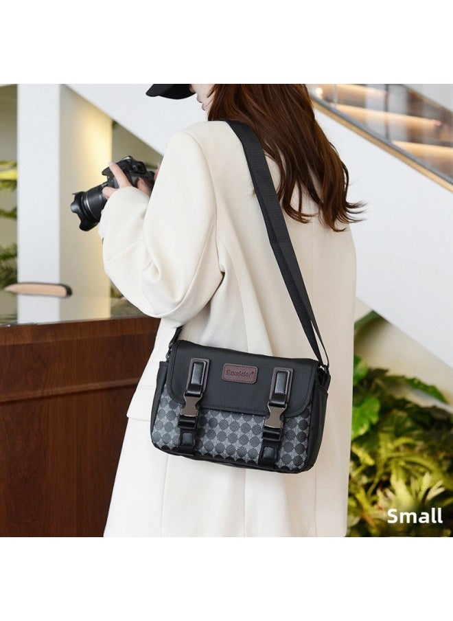 Generic Camera Bag Style Single Shoulder SLR Camera Bag Waterproof Suitable For Canon Nikon Unisex Multifunctional Crossbody Shoulder Bag-Color:Black Trumpet  - Image 2