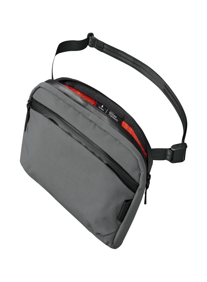 ALPAKA Flight Sling 2L- Crossbody Sling Bag For Men Travel Lightweight,Portable, Packable, with Quick Release Shoulder Strap, Grey, Medium, Slim,zipper,mini Sling Bag - Image 1