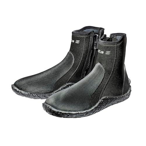 Scubapro حذاء الغوص SCUBAPRO دلتا، 5 مم (أسود، كبير جداً) - Image 1