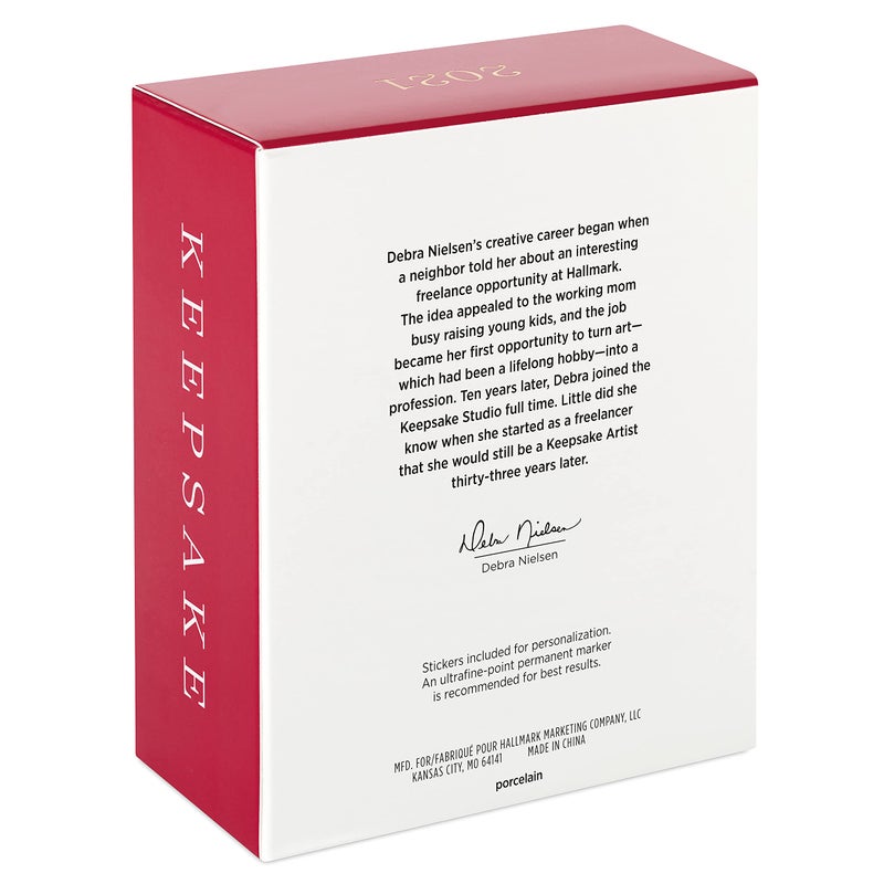 Hallmark Keepsake Hallmark Themkake Christmas Ornament 2021 SEED WICHNE نحتي لحب الخزف الخزف - Image 4