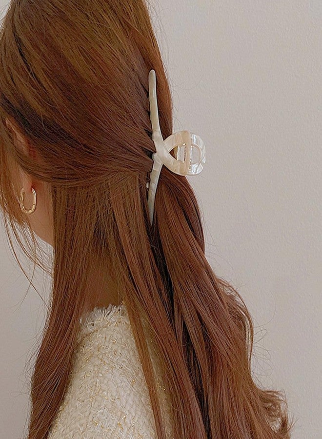 Sinide Large Hair Clips for Women Cellulose Acetate Hair Claw Clips for Thick Hair, Big Hair Clip & Claw Clip for Ladies Stylish Banana Clip Hair Styling Accessories (3 Pack) - Image 5