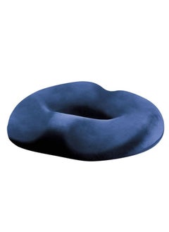 TYCOM Tycom Memory Foam Donut Pillow Tailbone Pain Relief, Memory Foam Seat Cushion for Office Chair, Wheelchair Office Chair Cushion for Back Cushion (Blue)  - Image 1