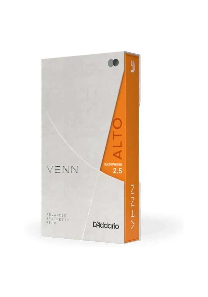 D'Addario VENN Alto Saxophone Reed, Strength 2.5 - Image 1