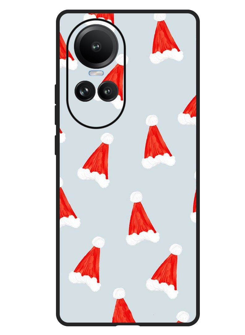 Theodor Protective Case Anti Scratch Shock Proof Bumper Cover For Oppo Reno 10/10 Pro Christmas Caps - Image 1