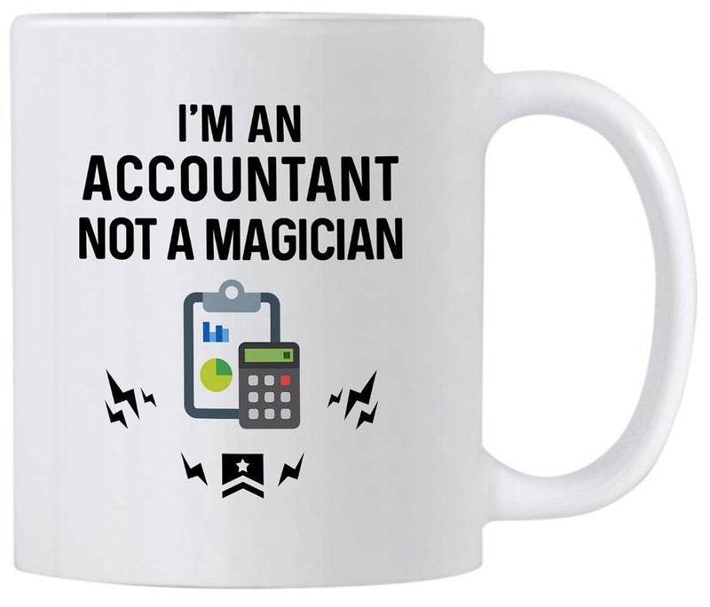 Casitika Accountant Gifts Im An Accountant Not A Magician Funny 11 oz Accounting Coffee Mug Gift Idea for Financial Advisor Auditor or CPA Friends or Coworkers