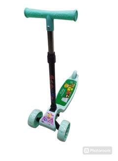 Generic Scooter for Kids, 3 Colorful Flash Wheel, Smart Kick Scooter with Foldable & Height Adjustable Handle (Cute Animal)  - Image 1