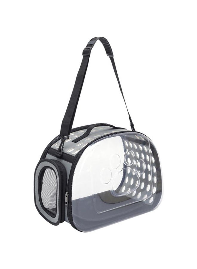pet carrier for small cat and dog gray