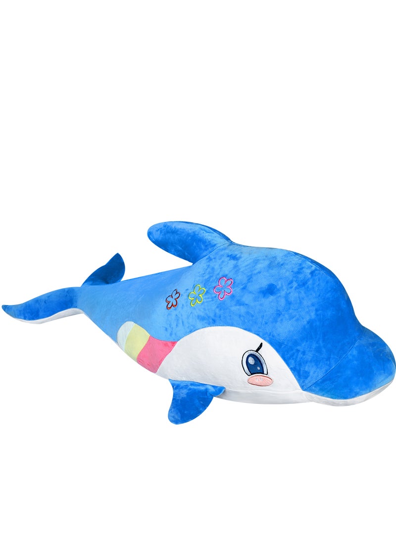 UNIVERSAL TOYS 40-Inch Dolphin Plush Doll - Soft & Cozy Sleeping Pillow | Perfect Gift for Kids & Adults | Cuddly Stuffed Animal for Bedtime & Decor | Ocean-Themed Birthday Gift (Pink)  - Image 1