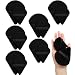 Maitys 12 Pcs Powder Puff Triangle for Face Makeup Cosmetic Loose Powder Puff Velour Soft Body Washable Reusable Foundation Sponge Wet Dry Makeup Tool for WomenLarge SmallBlack - Image 2