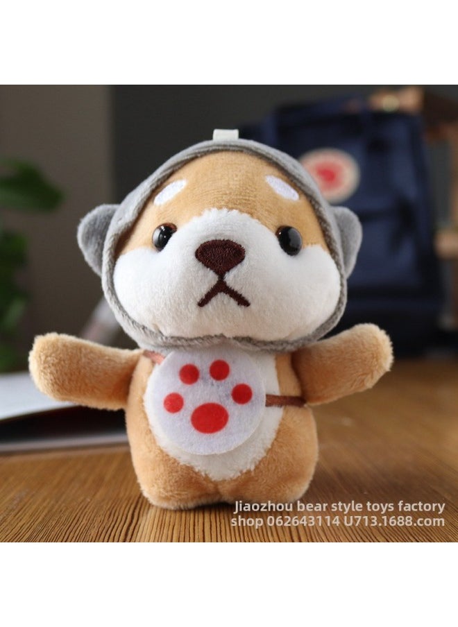 Direct Supply Plush Toy Doll Pendant Chai Dog Key Chain Company Gift Couple Gift A Generation Of Hair-Specification:+bead Chain-Color:Shiba Inu Pink  - Image 2