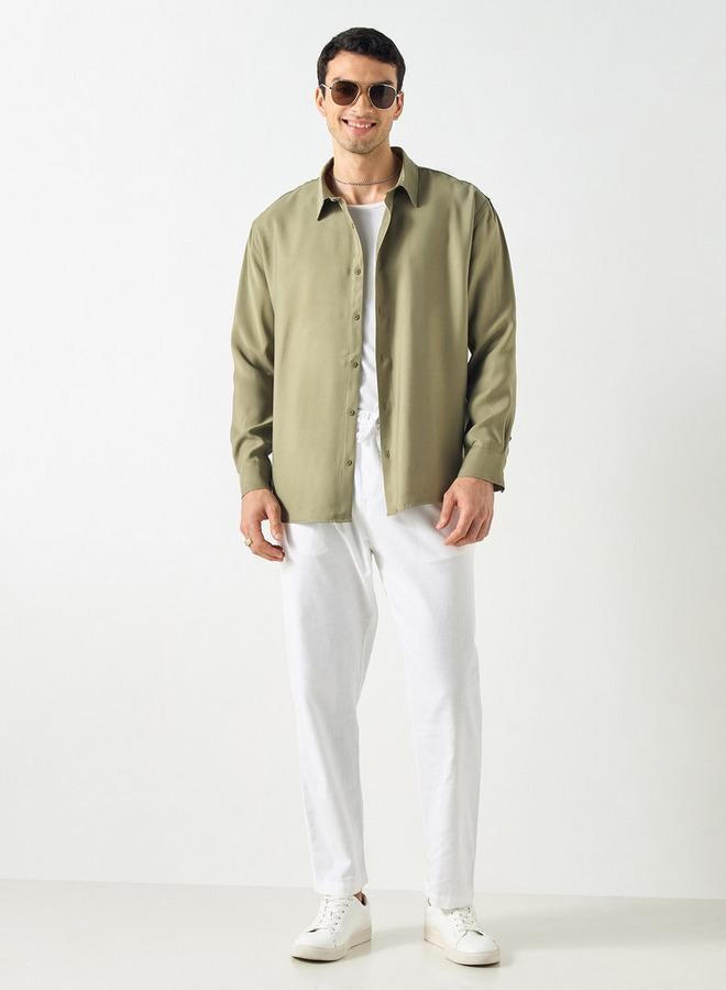 ايكونيك قميص بياقة وقصّة عادية وأكمام طويلة من آيكونيك - Image 2