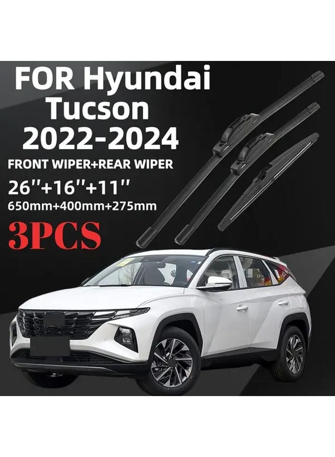26 16 11 Inch All Weather Windshield Wiper Blades for Hyundai Tucson 2022 2023 2024 - Image 5