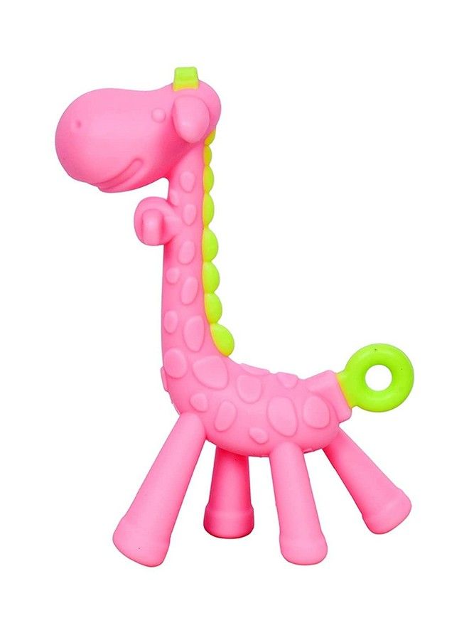 Tinny Tots Baby Soft Silicone Giraffe Teether With Multifunctional Medicine Dropper And Baby Essential Nail Kit Combo Set(Yellow Bear) - Image 4