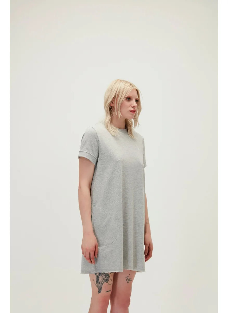 باد بير Women's GRAY MELANGE Dress