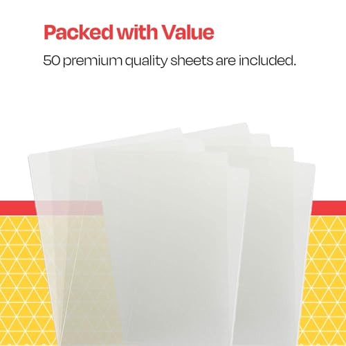 School Smart Laser Transparency Film Without Sensing Strip, 8-1/2 x 11 Inches, Clear, Pack of 50 - Image 5