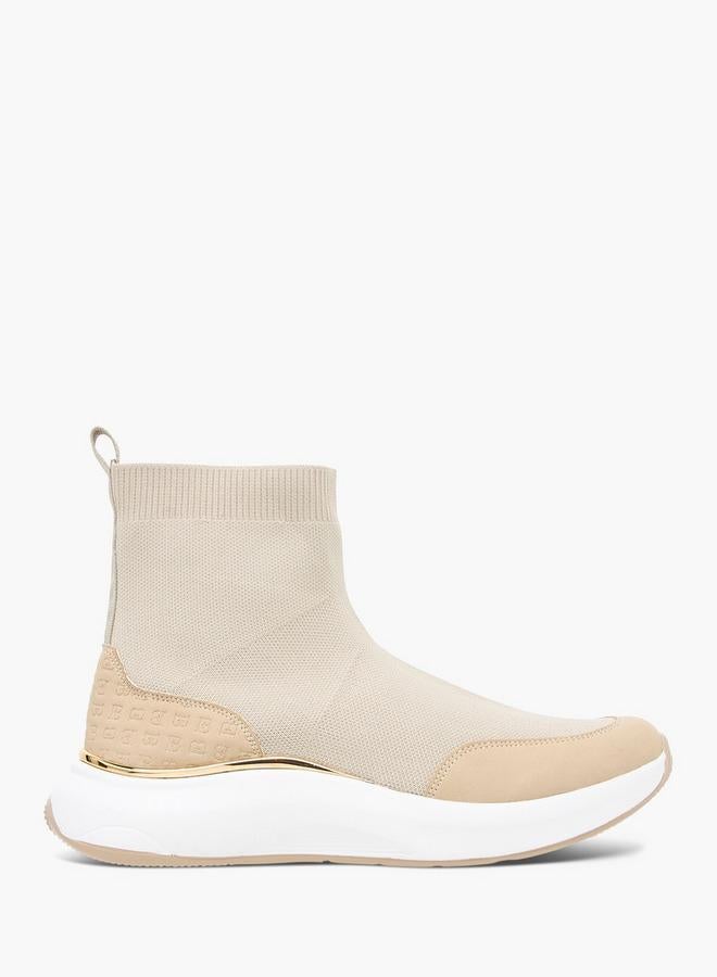 Flora Bella By Shoexpress Women's Monogram Pand Slip-On High Cut Sneakers - Image 3