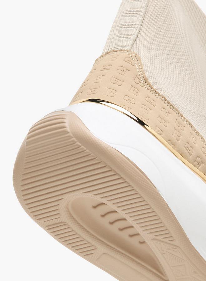 Flora Bella By Shoexpress Women's Monogram Pand Slip-On High Cut Sneakers - Image 5