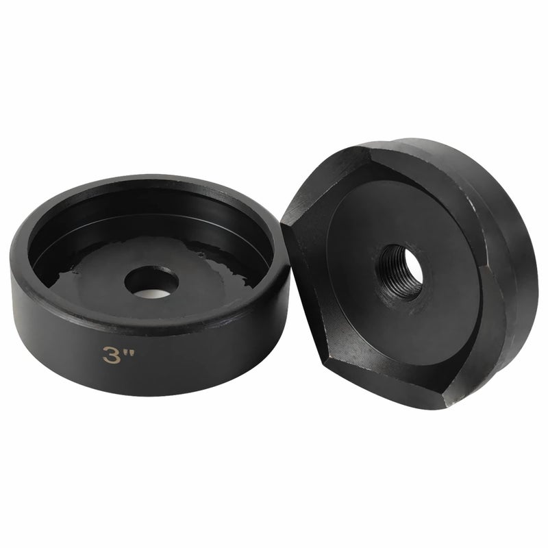 AMZCNC 3 Conduit Punch and Die for Hydraulic Knock Out Driver 3416UN Thread Conduit Hole Size 3Actual Hole Size 354
