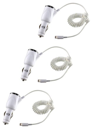 USB Car Charger For iPhone 5/6/7/iOS Devices White Pack of 3 - pzsku/ZBD77FE0A25348E2C1715Z/45/_/1696679406/9eac6808-24f8-40a3-9b0c-4ae5f07cf599