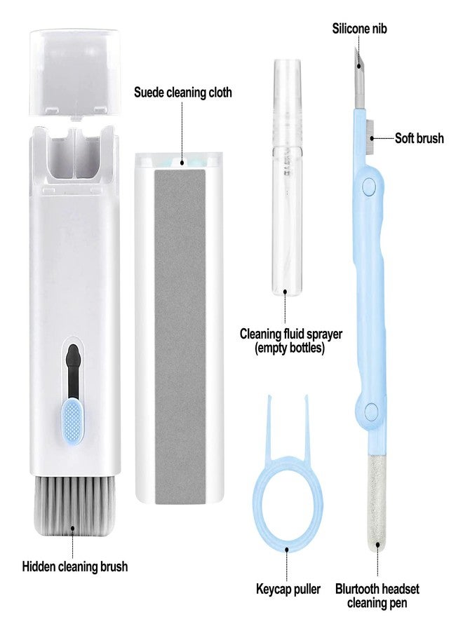IFTHFOUR 7-in-1 Electronic Cleaner Kit,Keyboard Cleaner,Laptop Cleaner Kit for Monitor, Cell Phone, Bluetooth,Headset, Lego, Airpods, Laptop Camera Lens (Blue) - Image 5