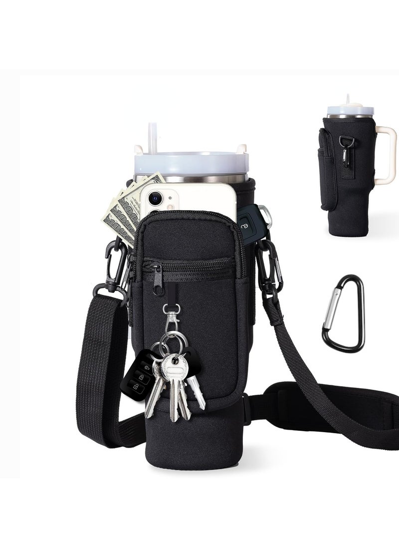 Water Bottle Carrier Bag with Phone Pocket for Stanley 40oz Tumbler Water Bottle Holder Pouch with Adjustable Shoulder Strap and Carabiner Stanley Cup Accessories for Hiking Travelling Camping - pzsku/ZBD7806EF71F9AB27CECAZ/45/_/1724897963/4864b4fd-acf9-403c-81cb-7ef7da1cf515