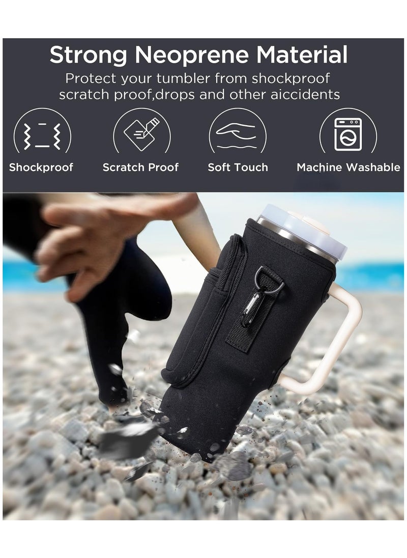 Water Bottle Carrier Bag with Phone Pocket for Stanley 40oz Tumbler Water Bottle Holder Pouch with Adjustable Shoulder Strap and Carabiner Stanley Cup Accessories for Hiking Travelling Camping - pzsku/ZBD7806EF71F9AB27CECAZ/45/_/1724898164/2c41d43b-fae3-483b-94cf-e57da85b9c6f