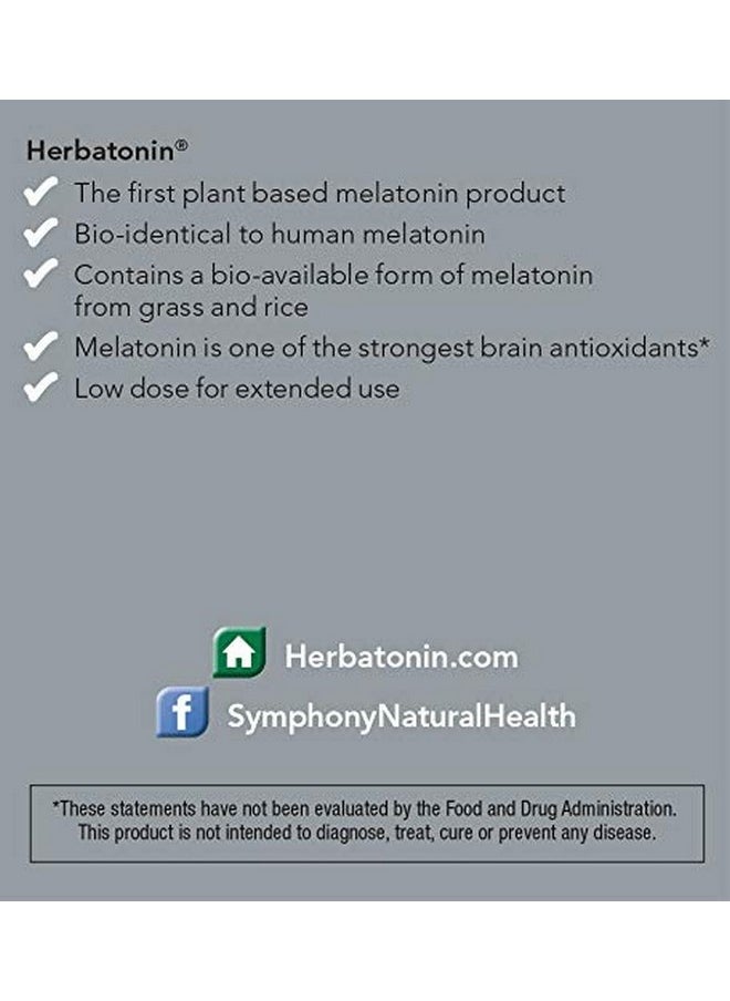 Herbatonin - 0.3Mg The First Phyto Melatonin (Natural Plant Melatonin) 90 Vegan Capsules (90 Day Supply) Low Dose Natural Sleep Aid And Circadian Rhythm Support… - Image 1