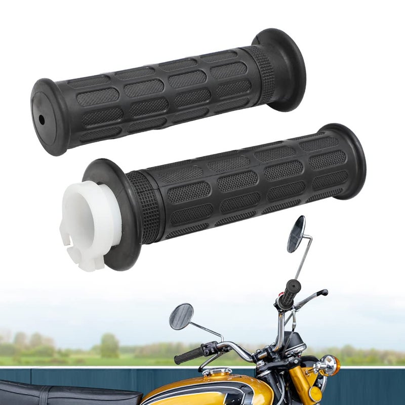 Alpha Rider 78 Handlebar Twist Grip Throttle Sleeve Tube for Honda CB350 CB 360 450 500 550 650 750 GL1000 22mm NonSlipRubber Handlebar Grips for Motorcycles Replaces 53141300010 - Image 3