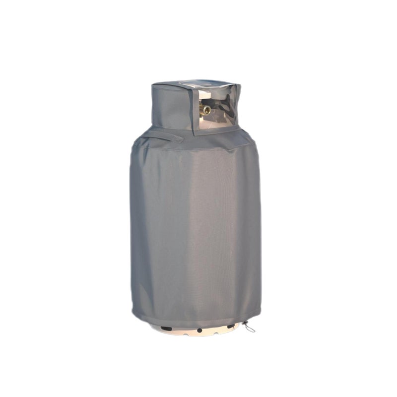 DORAHUA 20 lb Propane Tank Cover With 600D Waterproof Dustproof and Greaseproof Oxford Cloth Top Opening for Easy Valve Opening and Closing For 20 lb Propane Tank Gray - Image 2