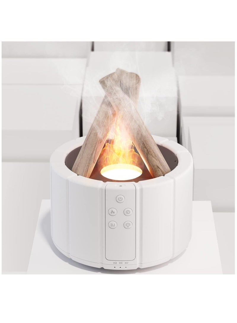SOLARAE Essential Oil Diffusers, 250ml Aromatherapy Diffuser with Remote Control, Bonfire Flame Style Humidifier with 3 Brightness and 2 Mist Mode, Waterless Auto Off Air Diffuser for Home Office Room - Image 1